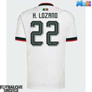Mexiko Hirving Lozano #22 Venkovní Dres MS 2026 Krátký Rukáv